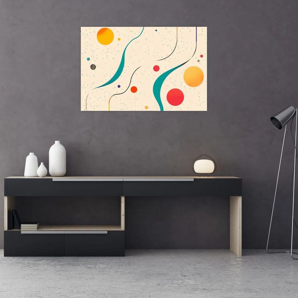 Tablou - Ilustrație colorată minimalistă (90x60 cm)