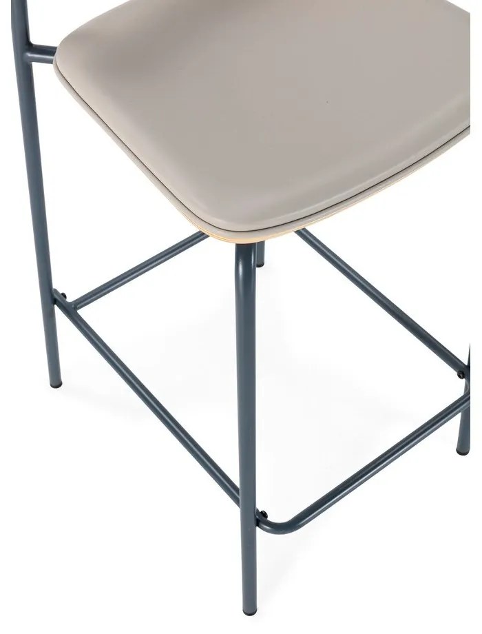 Scaune de bar bej 2 buc. tapițate (înălțime șezut 65,5 cm) Saula – Marckeric