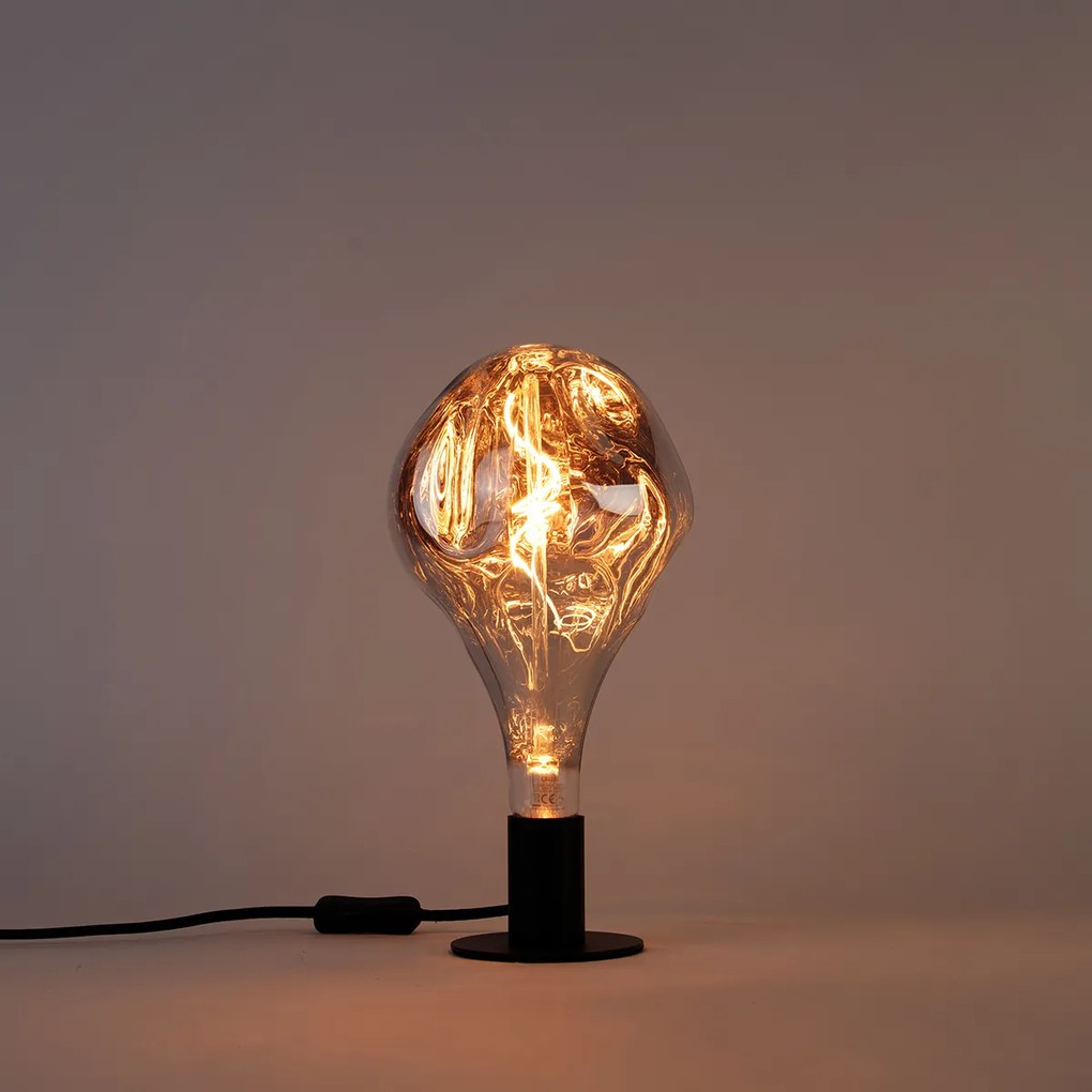 Bec LED E27 reglabil A165 argintiu 6W 160lm 1800K