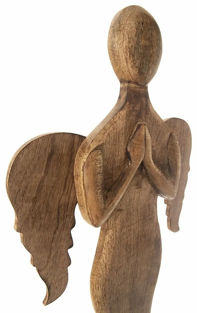 Decorațiune de lemn Orion Înger, 76,5 cm, S