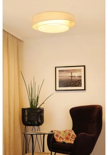 Brilagi - Plafonieră LED dimabilă SHINE, 24W, 230V, crem + telecomandă