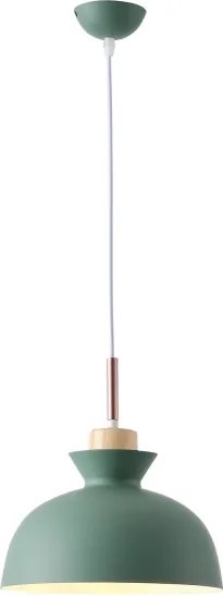 Lustră pe cablu 1xE27/15W/230V verde pr. 28 cm