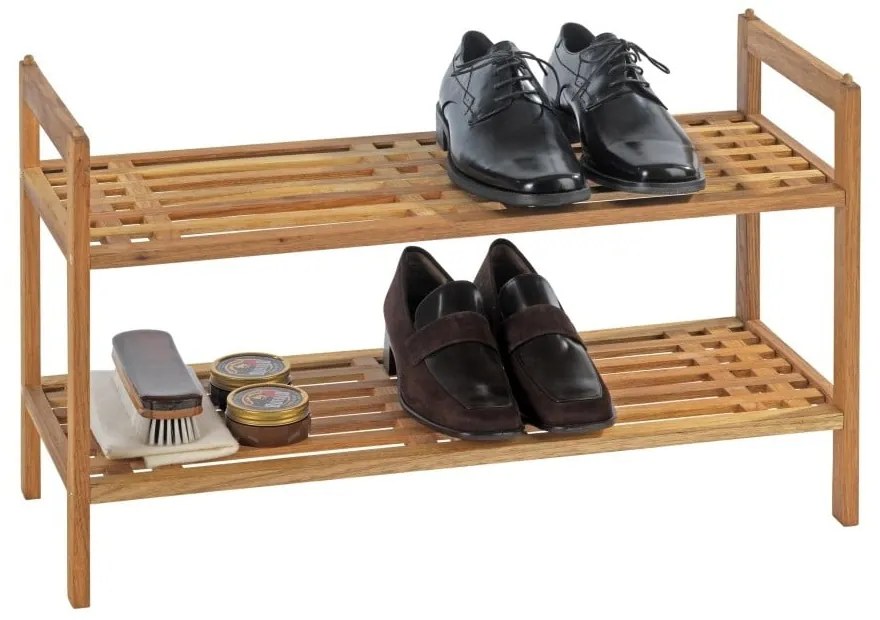 Pantofar în culoare naturală din lemn masiv de nuc Norway – Wenko