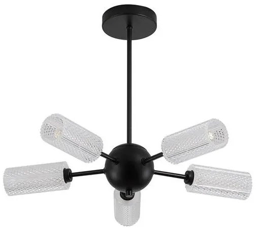 Candelabru cu 5 brate metal negru Cosmic