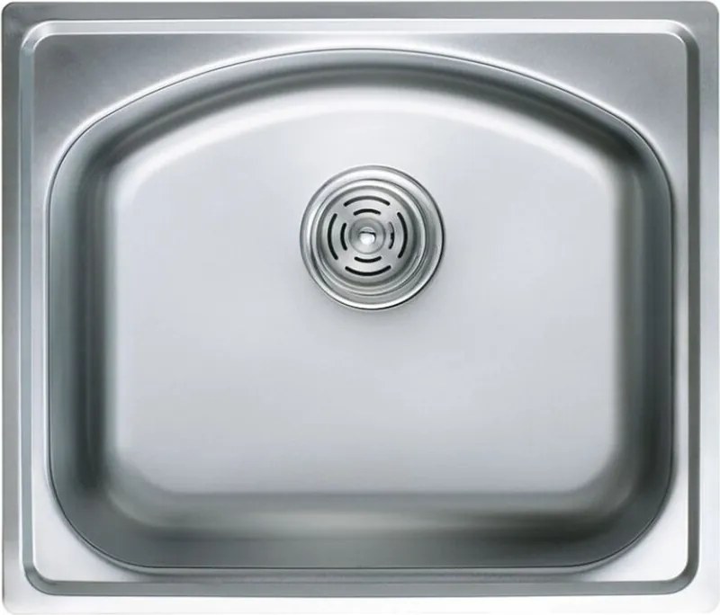 Chiuveta inox Inter Ceramic cu o cuva finisaj inox lucios 50x42 cm