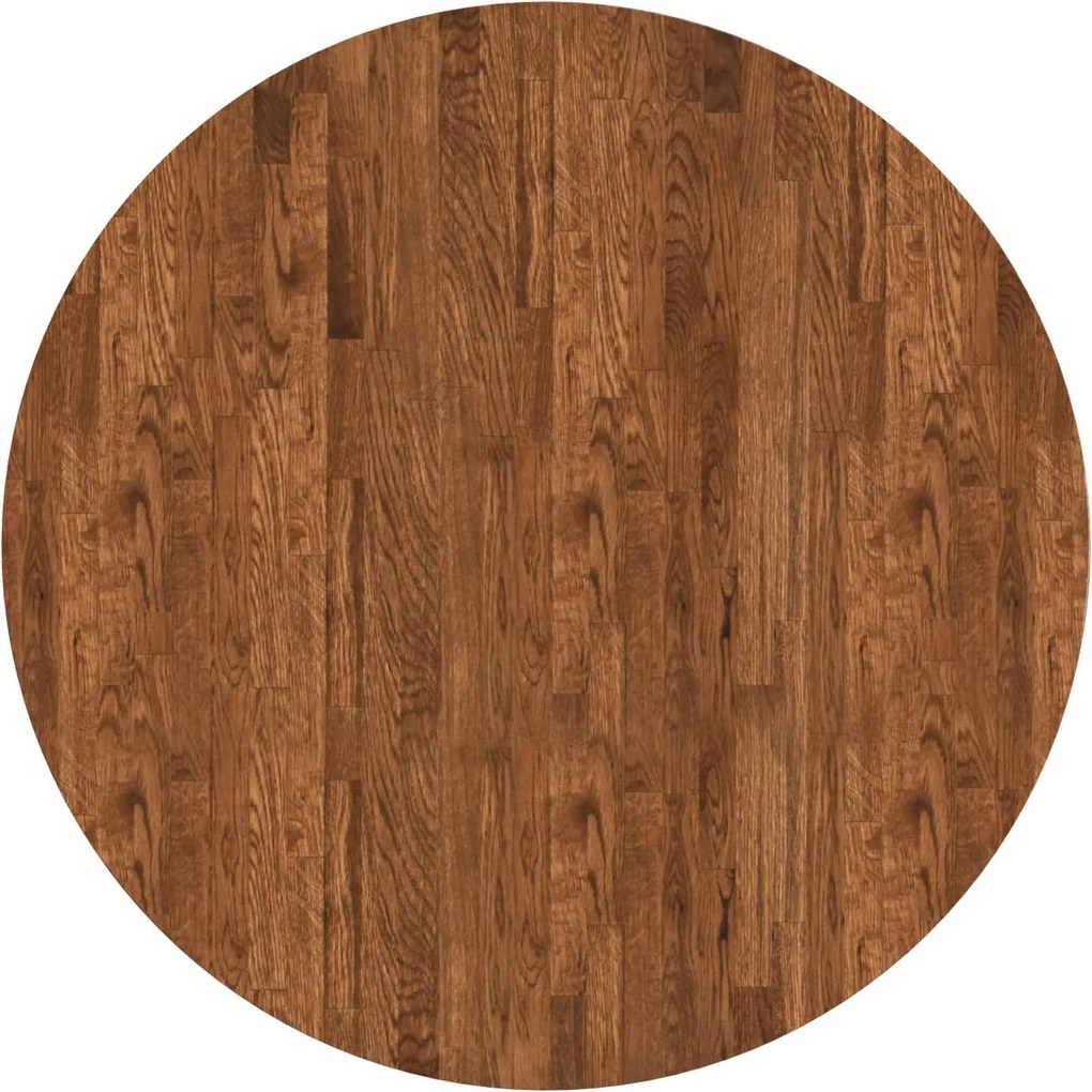 vidaXL Placă de masă Maro deschis Ø 90 x 4 cm Lemn de stejar masiv