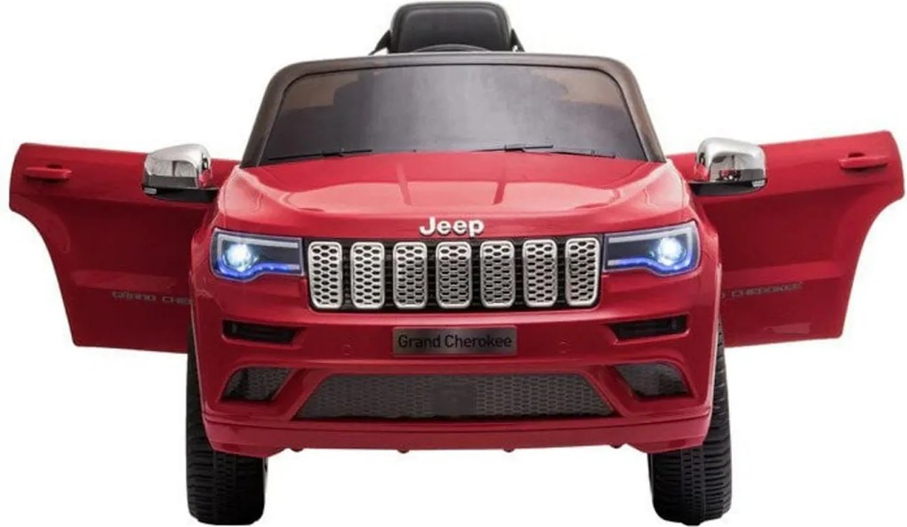 Masinuta Electrica cu acumulator pentru copii NOVOKIDS™ Jeep Grand Cherokee, Roti din Cauciuc EVA, Max 30 kg ,Usi cu deschidere ,Baterie12V ,2 Viteze