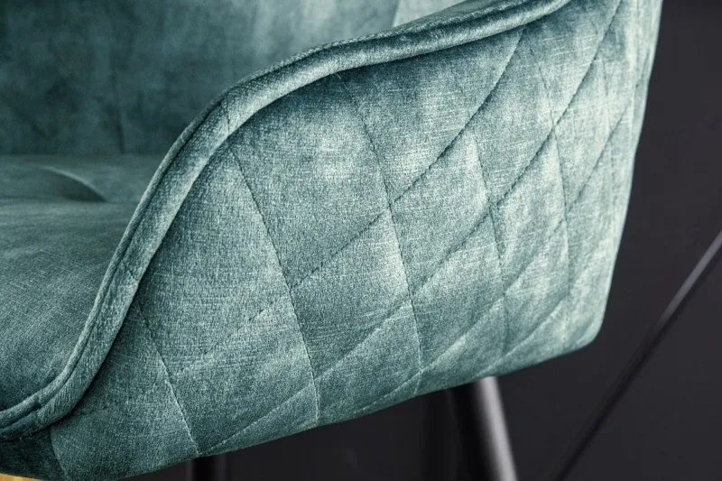 Set 2 scaune de bar Euphoria albastru petrol