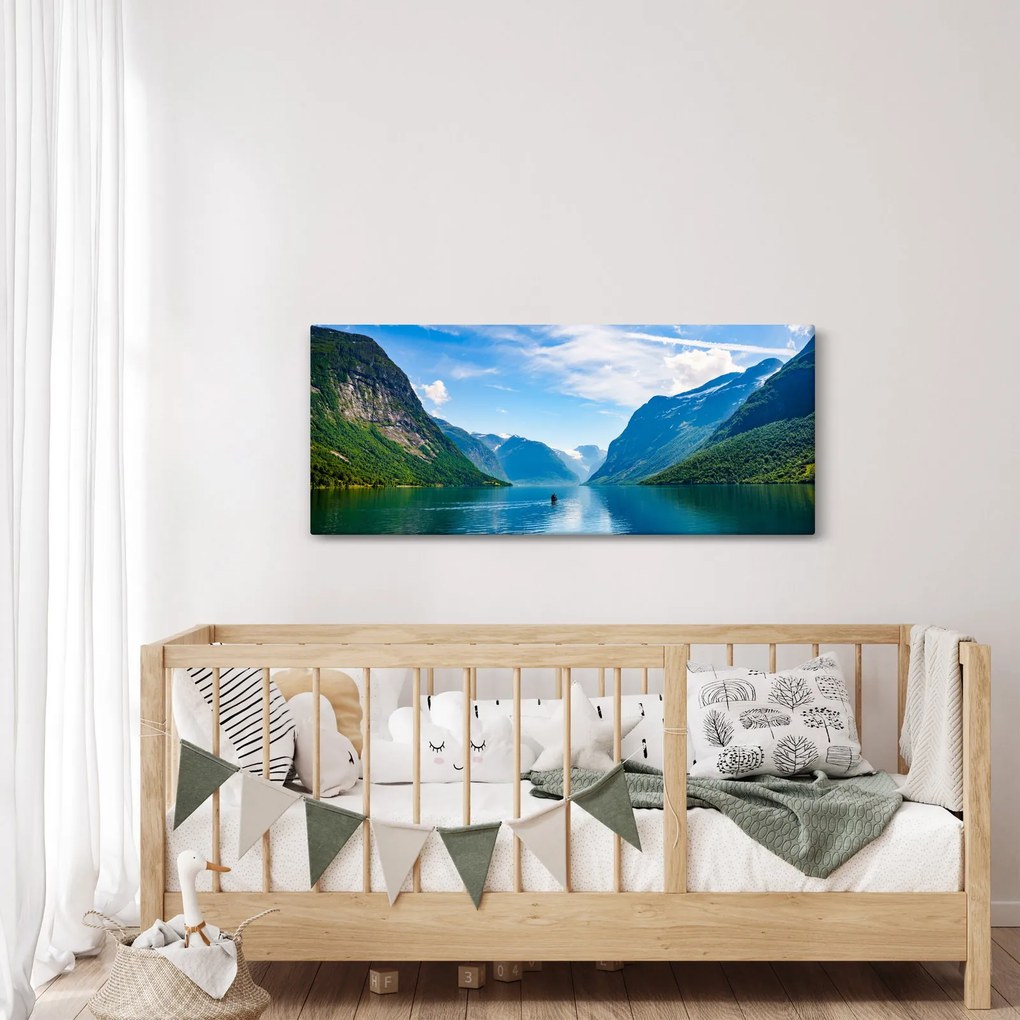 Tablou - Lacul Lovatnet (120x50 cm)