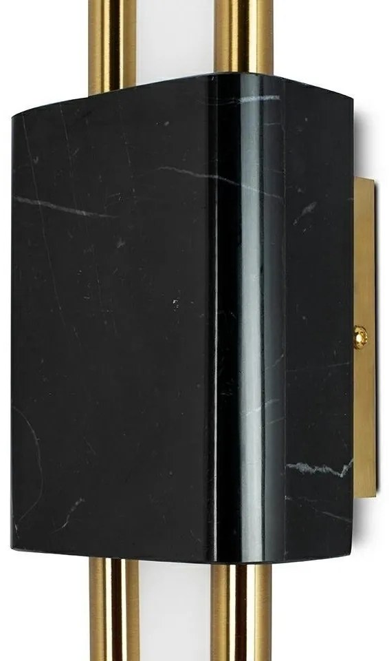 Aplica de perete LED design modern Marble, negru