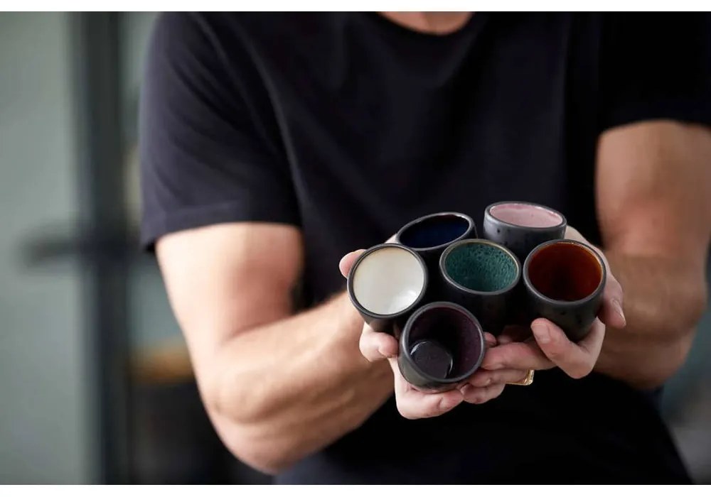 Set 6 cești pentru espresso Bitz Mensa, negru