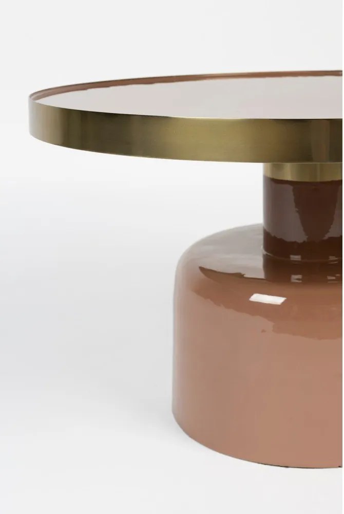 Măsuță auxiliară rotundă din metal ø 60 cm Glam – Zuiver