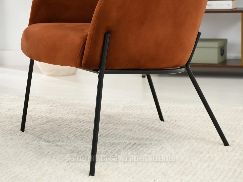 Fotoliu Baggie F (cupru + negru). Promo -15%. 1109882