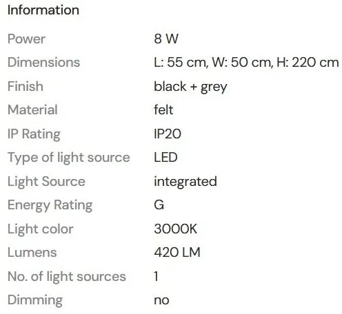 Lustra LED suspendata design modern Carbon negru