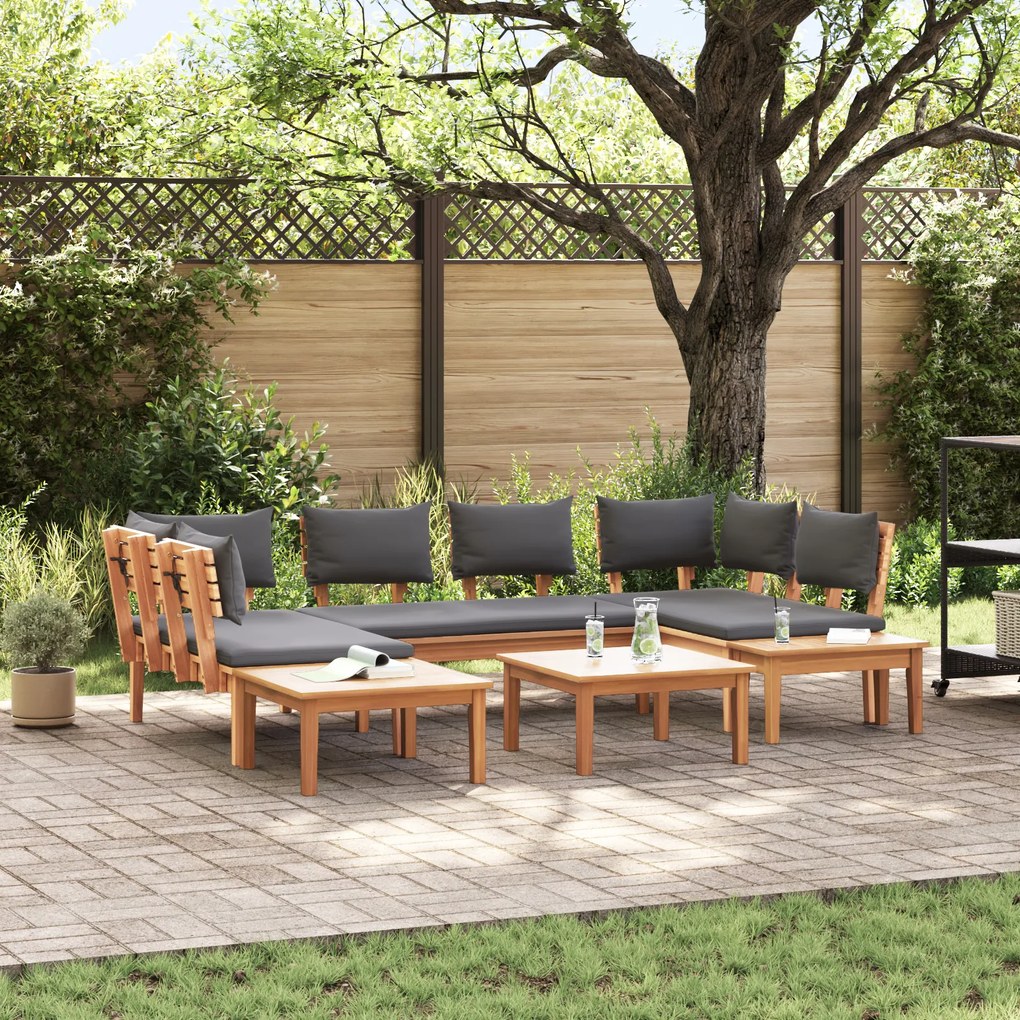 vidaXL Set de Grădină cu 4 Piese - Lemn Solid de Teak