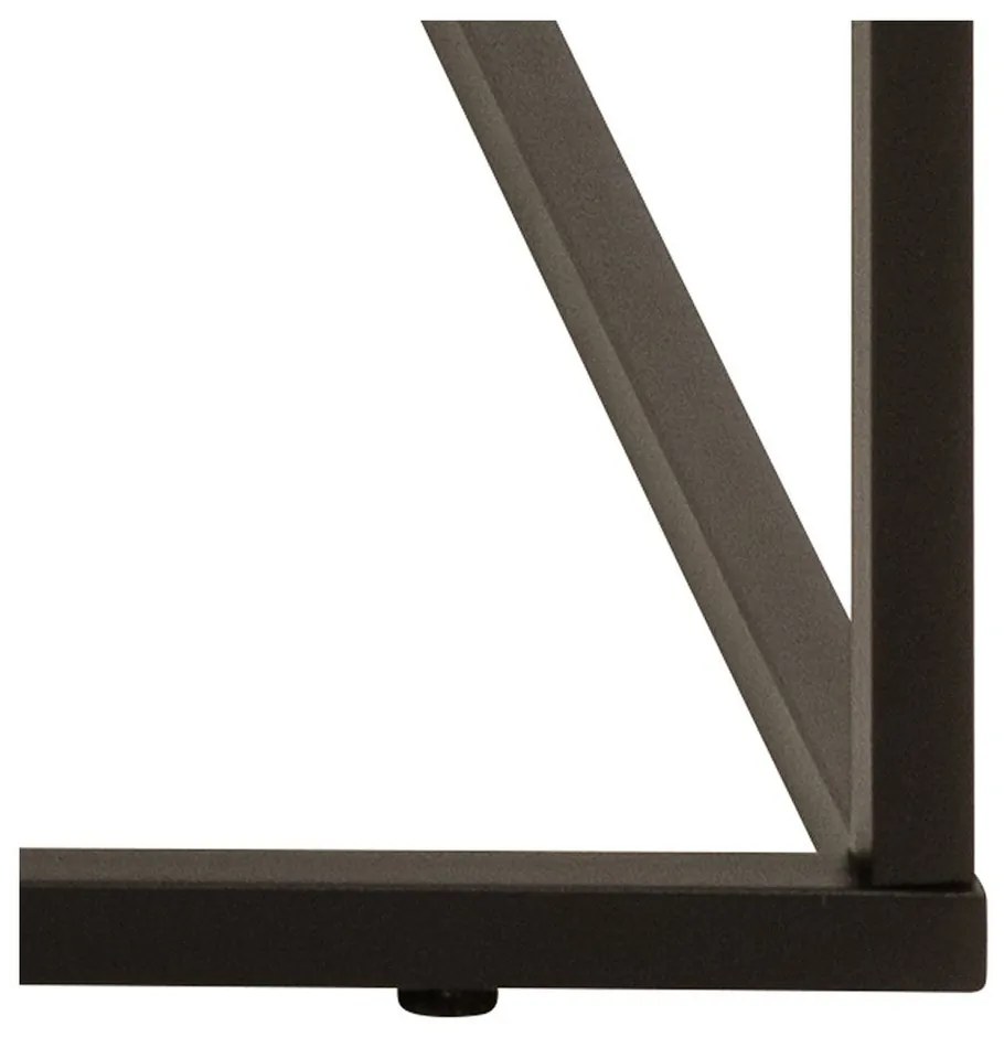 Măsuță de cafea bej cu blat cu aspect de marmură 55x110 cm Barossa – Actona