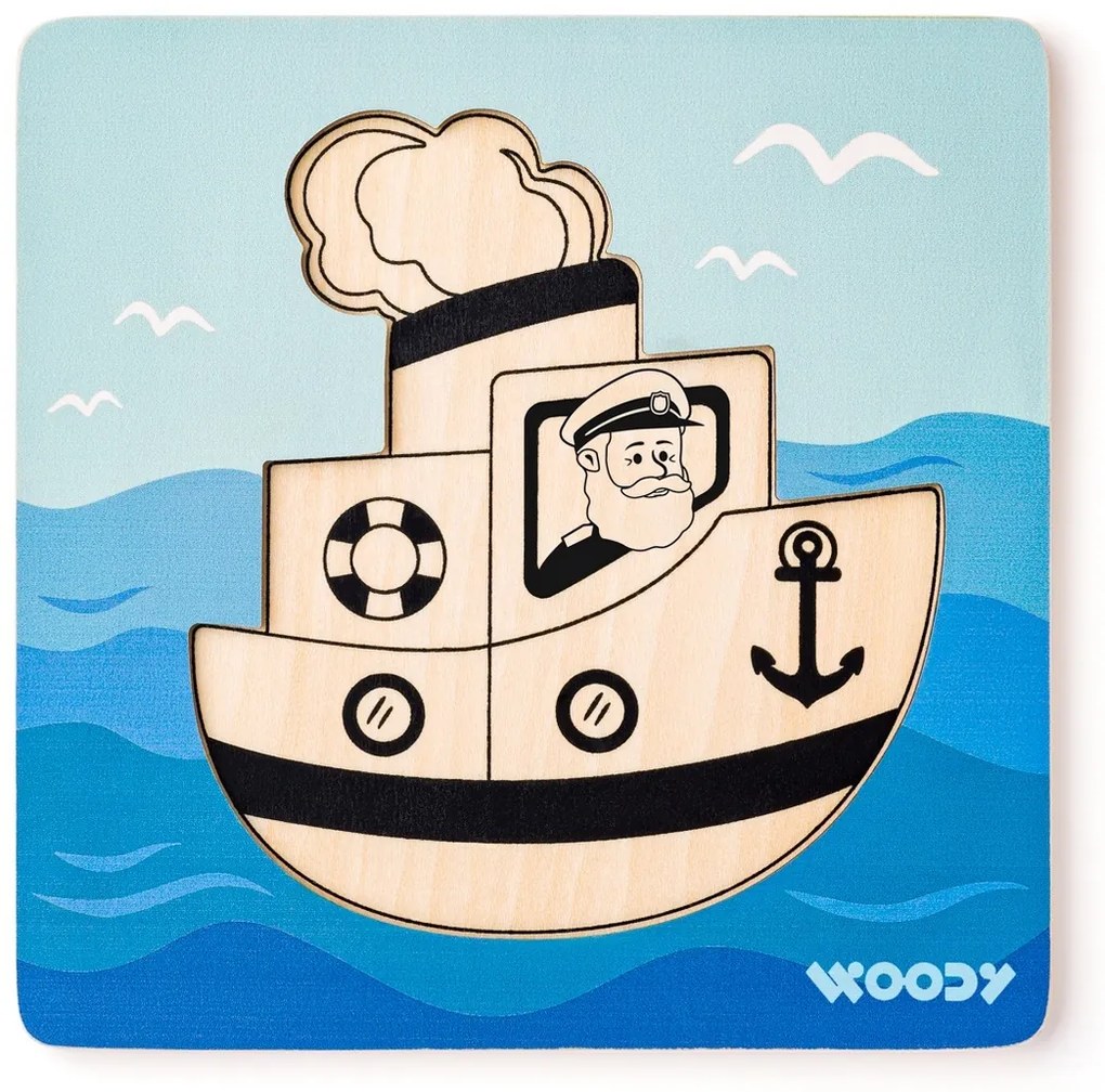 Woody Puzzle Baby Boat