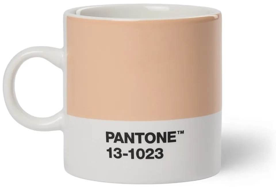Ceașcă pentru espresso din ceramică roz-portocaliu 120 ml Peach Fuzz 13-1023 – Pantone