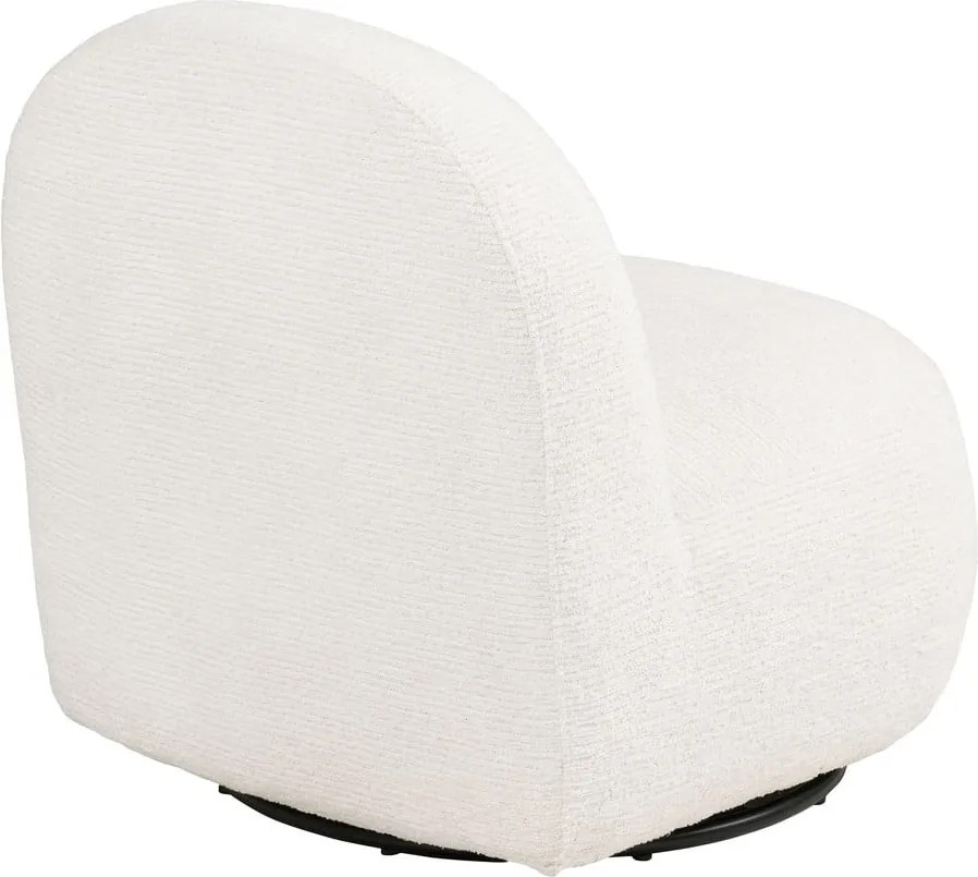 Fotoliu crem pivotant Milo – House Nordic