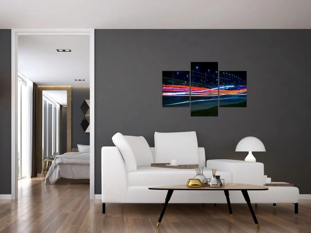 Tabloul orașului nocturn (90x60 cm)