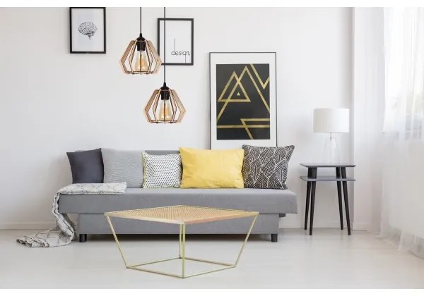 Lustră pe cablu BERGO 2xE27/60W/230V neagră