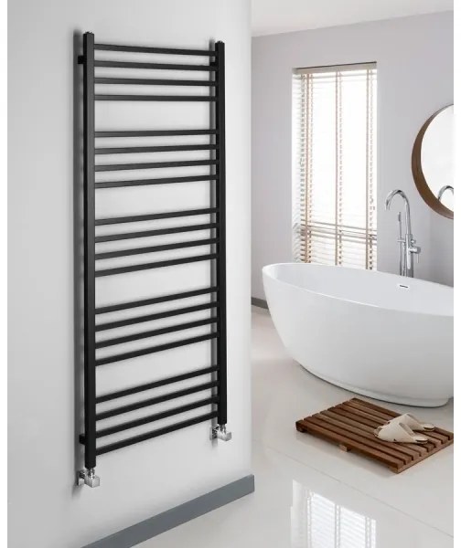 Sapho - Radiator pentru baie METRO, 557 W, 60 x 151 cm, negru mat