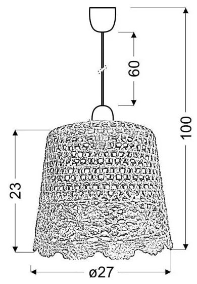 Lustră roz Nonna – Candellux Lighting