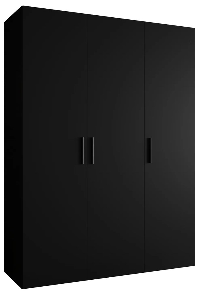 Dulap de haine 150 cm Borry 1 (Negru + Negru). 1125761
