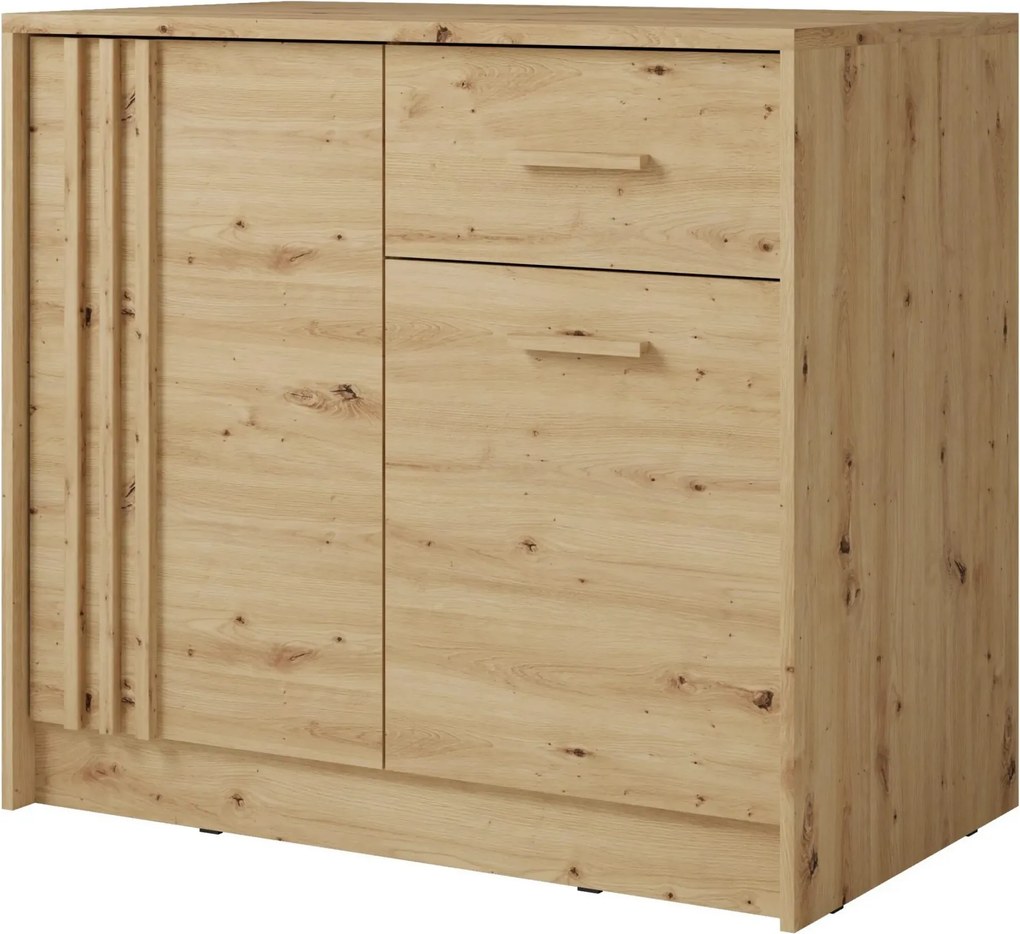 Comoda CANADA CY1, stejar artisan, PAL laminat, 102x42x94 cm