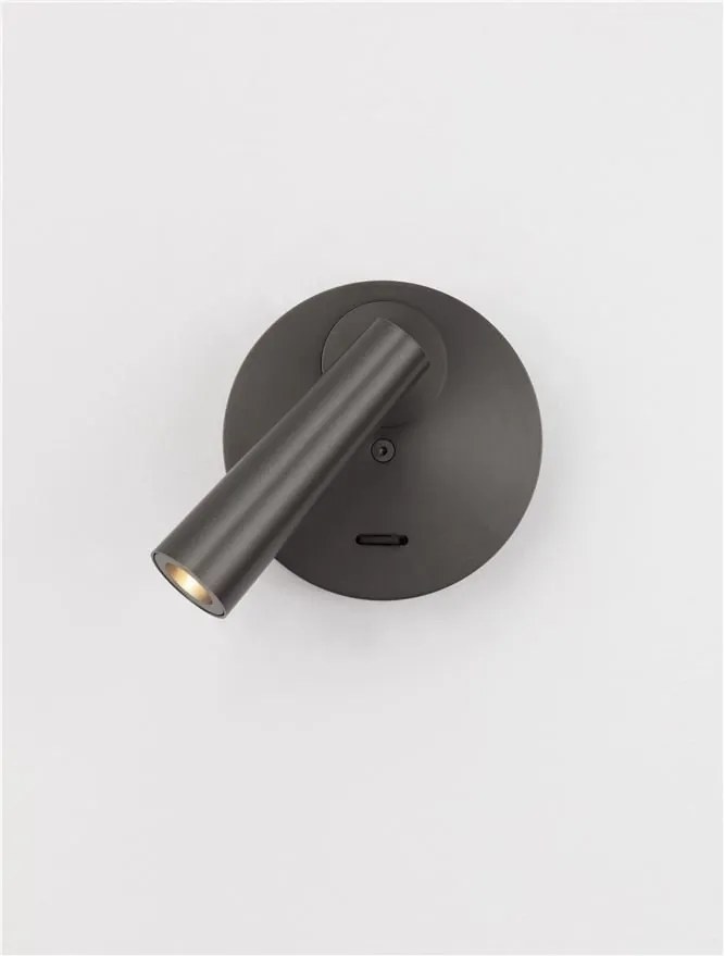 Aplica cu Spot LED directionabil stil minimalist TICO nickel, NVL-9695149