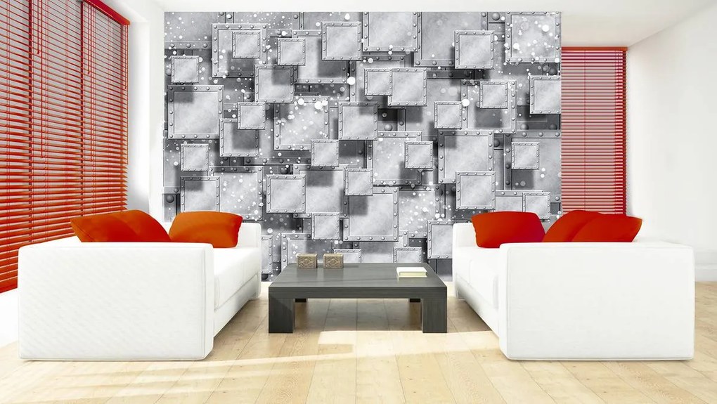 Fototapet - Abstracție gri (254x184 cm)