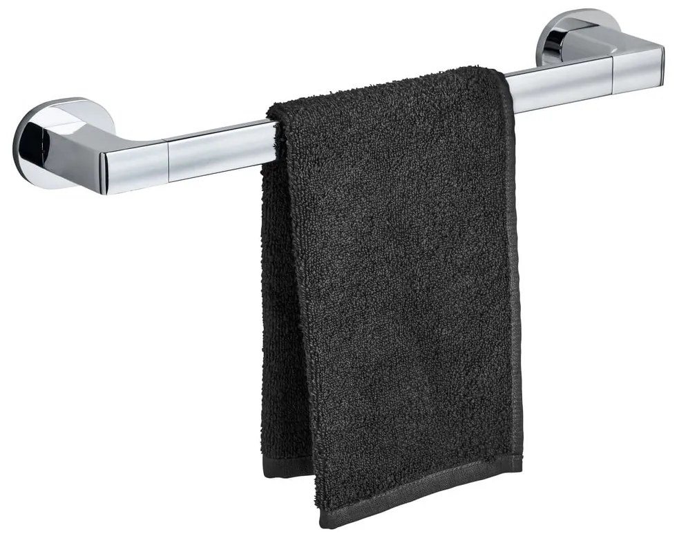 Suport pentru prosoape argintiu lucios autoadeziv din oțel inoxidabil Maribor – Wenko