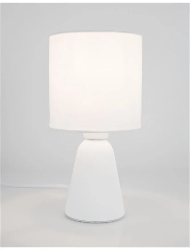 Veioza, lampa de masa design modern ZERO gips alb NVL-9577162