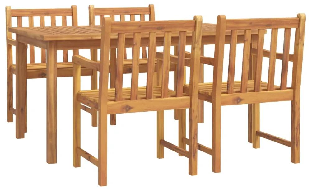 3206277 vidaXL Set mobilier de grădină, 5 piese, lemn masiv de acacia