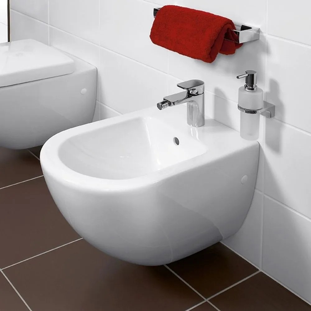 Bideu suspendat cu preaplin, 375x565 mm, alb alpin