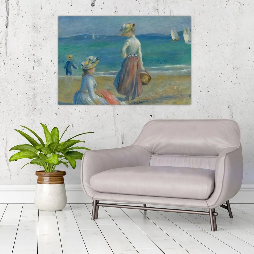 Tablou - Auguste Renoir, Figures on the Beach, reproducere (90x60 cm)