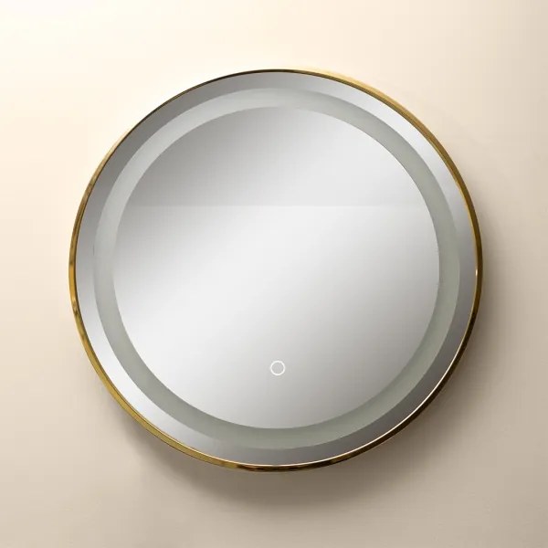 Oglindă LED retroiluminată pentru baie Zuma Line D251801 24W/230V 3000/4000/6000K IP44 auriu