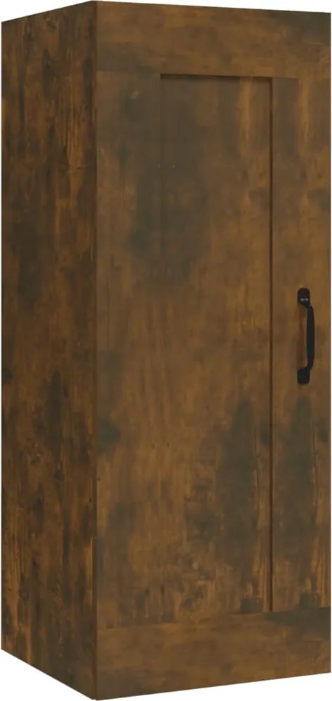 vidaXL Dulap suspendat, stejar fumuriu, 35x34x90 cm, lemn prelucrat