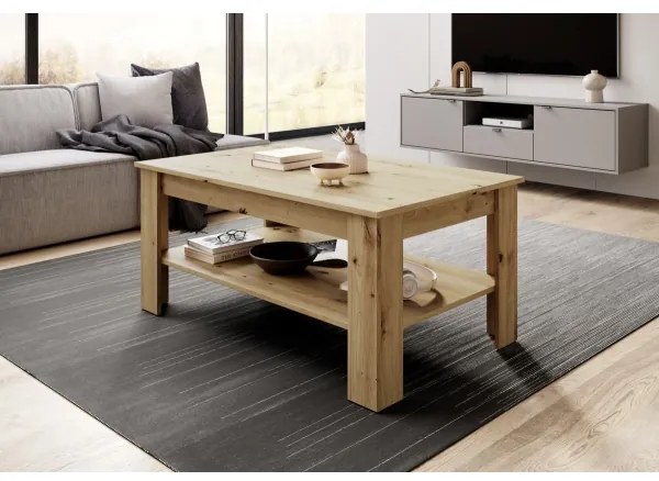Masă de cafea COCO, stejar Artisan
