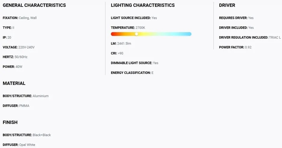 Lustra / Plafoniera LED design modern slim SHOKU 60cm negru