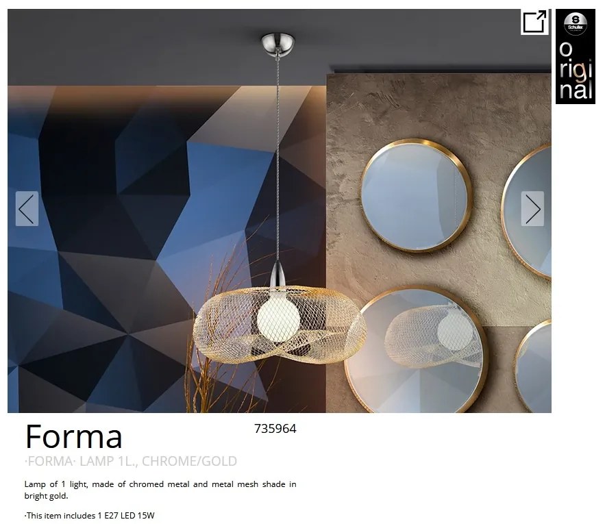 Lustra / Pendul design modern Forma gold