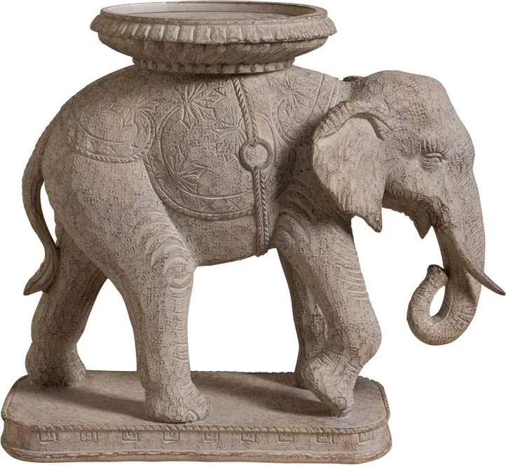 Suport lumanare din polirasină, „Elephant Royal”