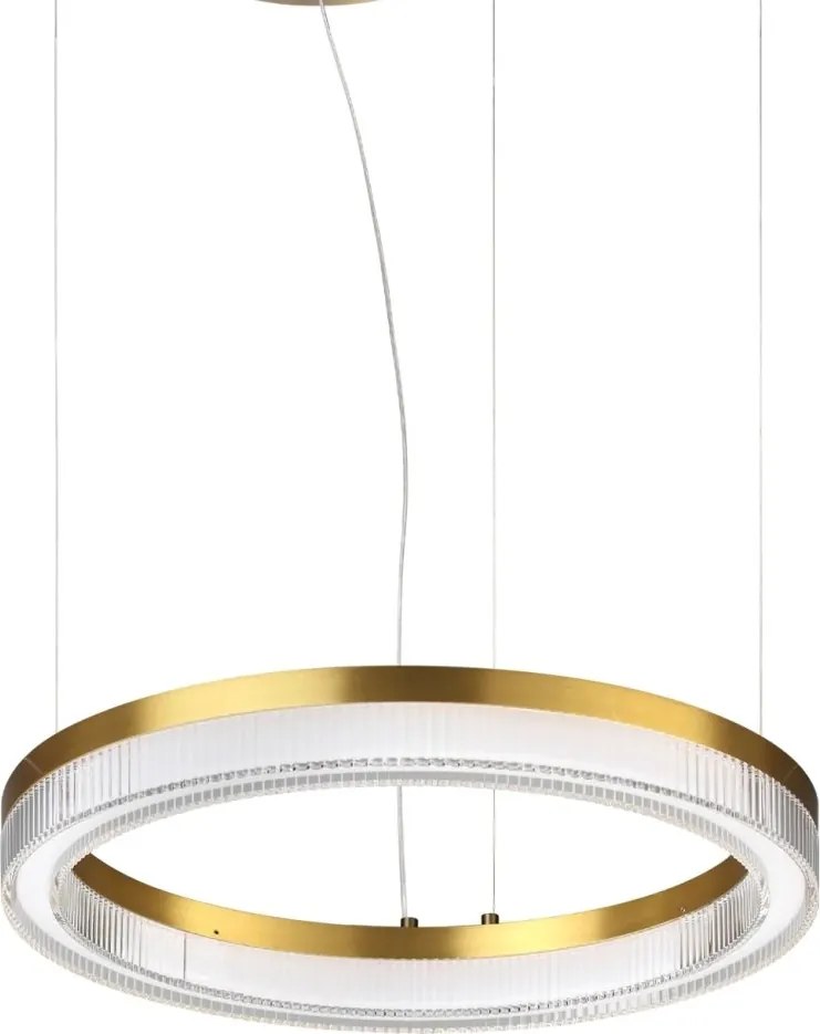 Lustra LED suspendata design circular CROWN SP D40 OTTONE