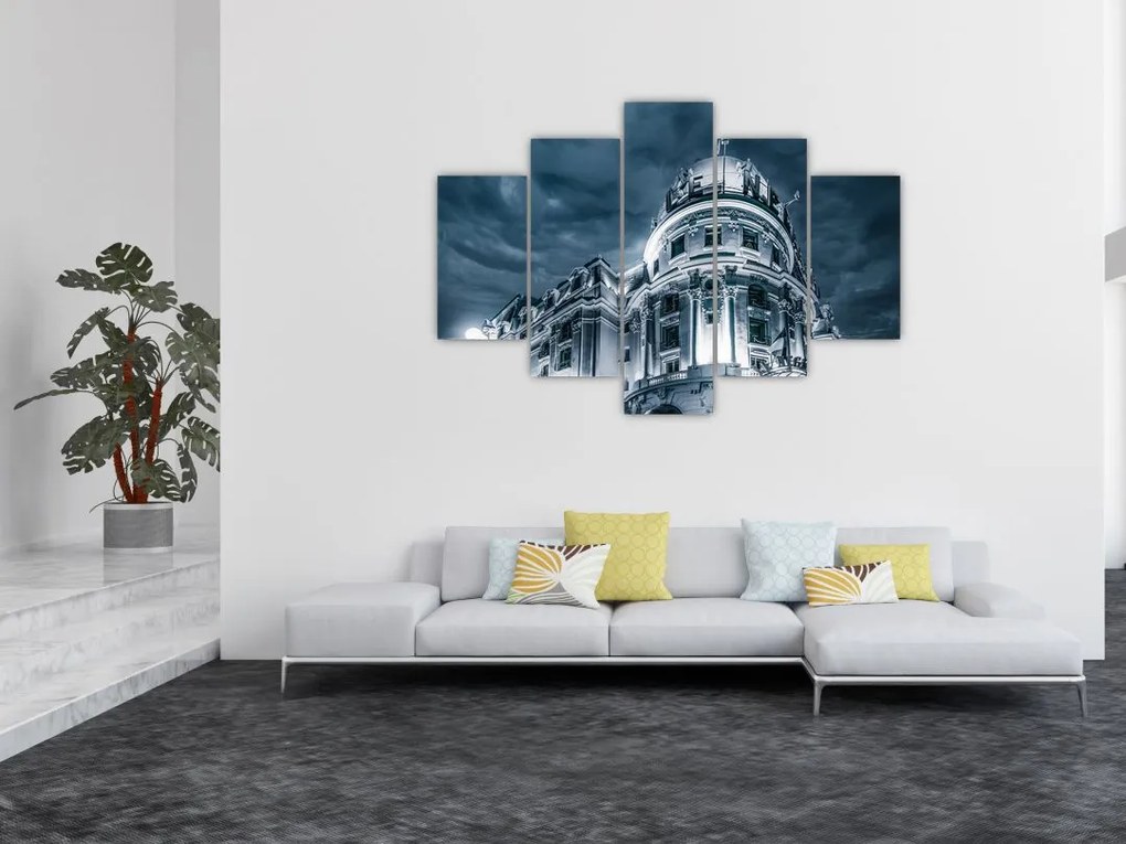 Tablou cu arhitectură în întuneric (150x105 cm)