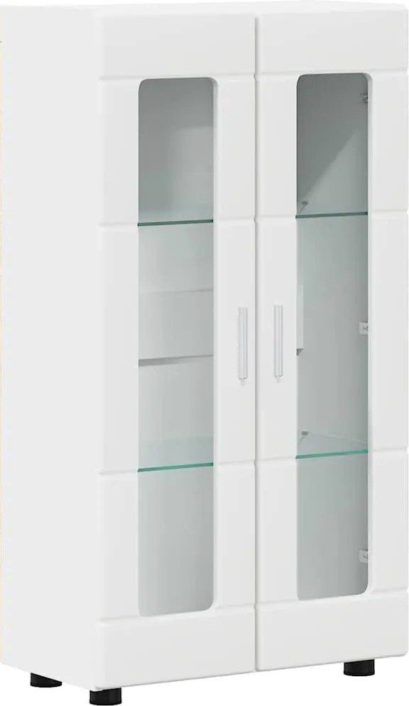 vidaXL Bufet cu raft FLORIN Alb 55,5 x 29 x 103 cm Lemn compozit