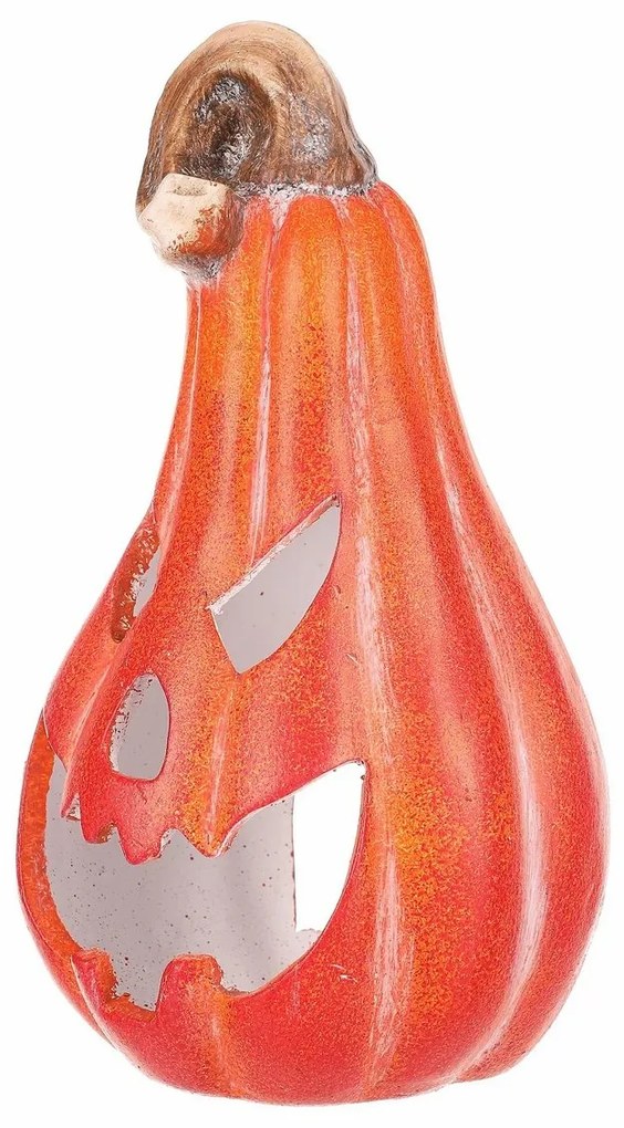 Decorațiuni de toamnă Dovleac pentru ceai/lumânareLED, 11 x 12 x 21 cm, ceramică