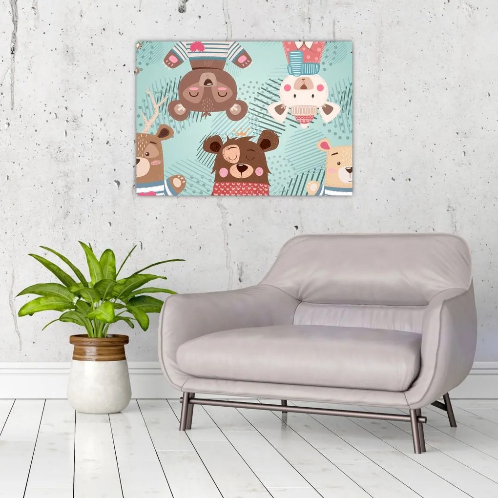 Tablou - Ursuleții veseli (70x50 cm)
