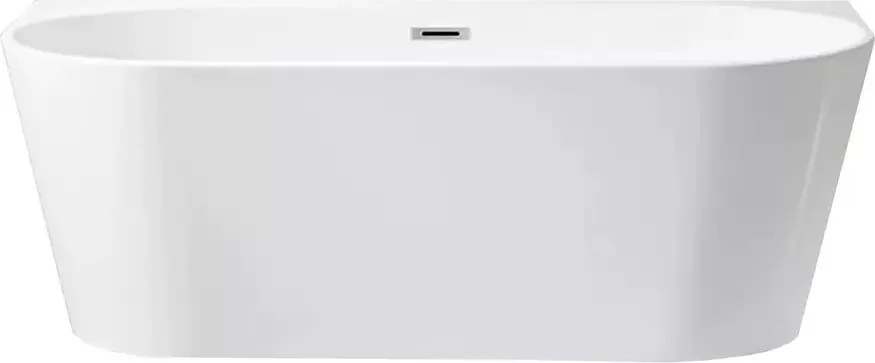 Cada freestanding Rea Victoria 170x80 cm alb lucios lipita de perete, BTW
