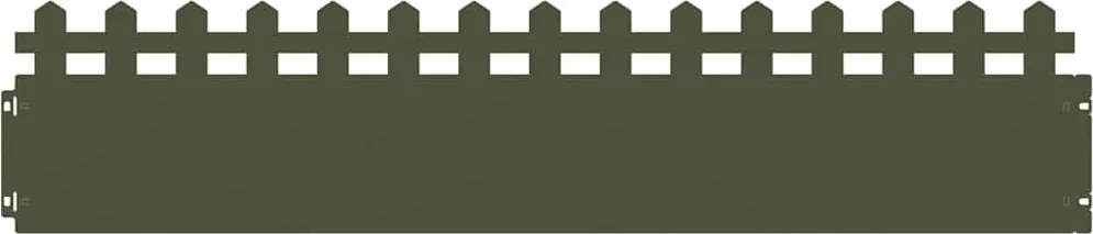 vidaXL Borduri pentru gazon 10 pcs Verde măsliniu 103 x 0,05 x 22 cm