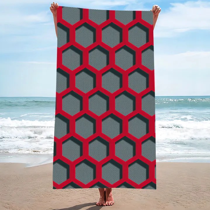 Prosop de plajă cu model geometric Lățime: 100 cm | Lungime: 180 cm